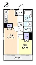 西船橋駅前パーク・ホームズ 1LDKの間取図画像