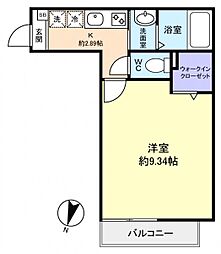AJ津田沼4 1Kの間取図画像