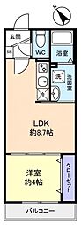 Eriu 1LDKの間取図画像