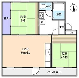 間取図画像 2LDK