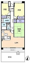 ファミール津田沼 3LDKの間取図画像