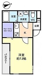CasadeViento 1Kの間取図画像