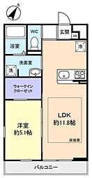 リブリ・ポンペルモ 1LDKの間取図画像