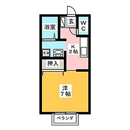 間取図画像 1K