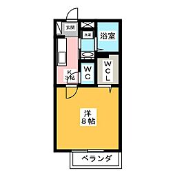 間取図画像 1K