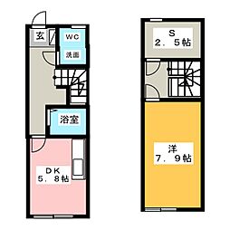 ボンボヤージ 1階1SDKの間取り