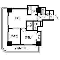 ジュエルタワー 807 ｜ 北海道札幌市中央区南七条西6丁目7-6（賃貸マンション2LDK・8階・44.38㎡） その2