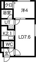 HOPE月寒中央 C 103 ｜ 北海道札幌市豊平区月寒中央通8丁目1-2（賃貸マンション1LDK・1階・31.70㎡） その2