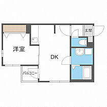 プレジール医大前 203 ｜ 北海道札幌市中央区南四条西13丁目2-21（賃貸マンション1LDK・2階・30.31㎡） その2