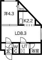 HOPE月寒中央 A 405 ｜ 北海道札幌市豊平区月寒中央通8丁目1-5（賃貸マンション1LDK・4階・33.14㎡） その2