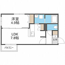 EVA南平岸 202 ｜ 北海道札幌市豊平区平岸一条12丁目1-46（賃貸マンション1LDK・2階・34.37㎡） その2