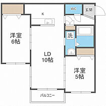 アルシオーネS12 102 ｜ 北海道札幌市中央区南十二条西23丁目3-8（賃貸マンション2LDK・1階・51.06㎡） その2