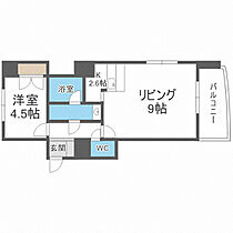 Flat　Carrera 601 ｜ 北海道札幌市中央区南九条西5丁目1-6（賃貸マンション1LDK・6階・38.56㎡） その2