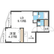 S-RESIDENCE札幌東astraze 107 ｜ 北海道札幌市東区北七条東3丁目15-20（賃貸マンション1LDK・1階・37.09㎡） その2