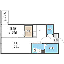 Court　Tiara(コートティアラ) 107 ｜ 北海道札幌市豊平区西岡四条8丁目4-24（賃貸マンション1LDK・1階・30.38㎡） その2