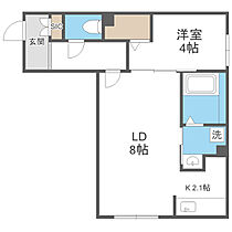 AYA HILLS 207 ｜ 北海道札幌市厚別区厚別西二条2丁目1-22（賃貸マンション1LDK・2階・35.77㎡） その2