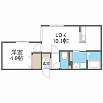 ステラ幌西 405 ｜ 北海道札幌市中央区南十一条西13丁目1-25（賃貸マンション1LDK・4階・34.55㎡） その2