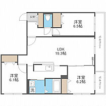 BRAMA南11条 407 ｜ 北海道札幌市中央区南十一条西17丁目2-6（賃貸マンション3LDK・4階・80.46㎡） その2