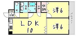 間取図画像 2LDK
