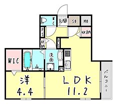 兵庫県神戸市東灘区住吉本町２丁目9-11（賃貸アパート1LDK・1階・42.64㎡） その2