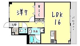 兵庫県神戸市東灘区本山中町２丁目（賃貸マンション1LDK・4階・56.65㎡） その2