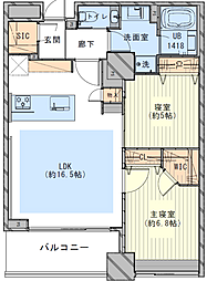 ガレリアグランデ 2LDKの間取図画像