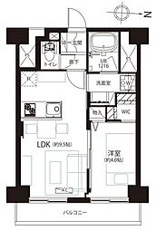 五反田ダイヤモンドマンション 1LDKの間取図画像