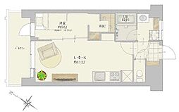 セザール五反田 1LDKの間取図画像
