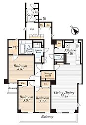 間取図画像 3LDK
