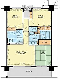 サーパス柳丸 3LDKの間取図画像