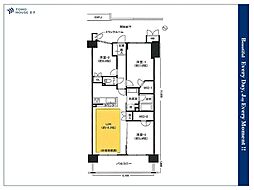 ヴィオスガーデン城山 3LDKの間取図画像