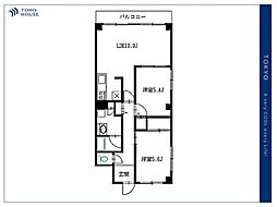 ライオンズマンション西高島平 2LDKの間取図画像