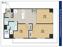 ドルミ錦糸町長谷川ビル 3DKの間取図画像