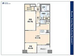 ベラカーサ秋葉原 2LDKの間取図画像