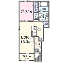 岡山県井原市木之子町3089番地1（賃貸アパート1LDK・1階・50.01㎡） その2