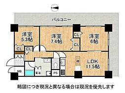 間取図画像 3LDK