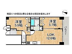 間取図画像 2LDK