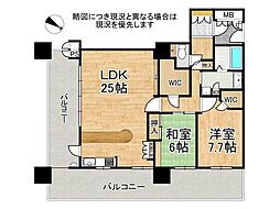 アスタプラザウエスト 2SLDKの間取図画像