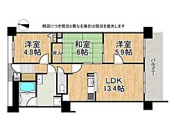 間取図画像 2SLDK