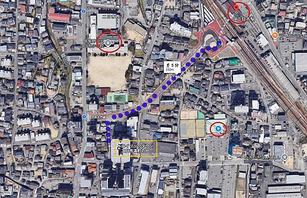 地図を拡大表示