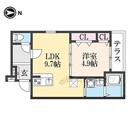 間取図画像 1LDK
