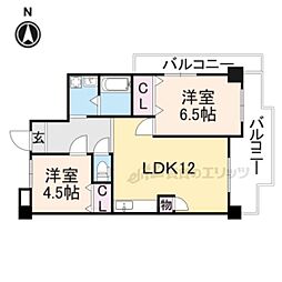友井グレイス 3DKの間取図画像