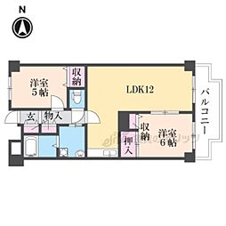 友井グレイス 2LDKの間取図画像