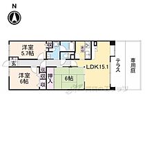 奈良県生駒市東松ケ丘（賃貸マンション3LDK・1階・73.80㎡） その2