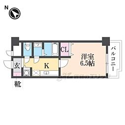 リバーサイド金岡五番館 1Kの間取図画像