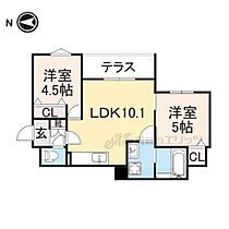 クリエオーレ木田町 301 ｜ 大阪府寝屋川市木田町（賃貸アパート2LDK・3階・43.43㎡） その1