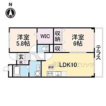 奈良県生駒市小瀬町（賃貸マンション2LDK・1階・53.06㎡） その2