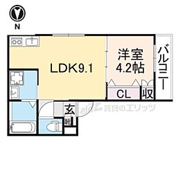 AVANTIO MITO 3階1LDKの間取り