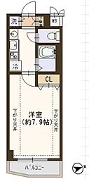 プレサンス新宿御苑前アルティメット ワンルームの間取図画像