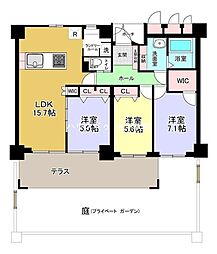 ウッドパーク吉川きよみ野C棟 3LDKの間取図画像